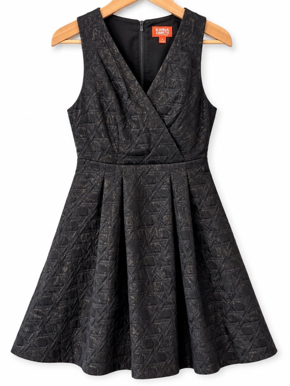 Kirna Zabête for Target Black Metallic Fit & Flare Dress Size 4